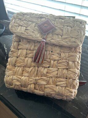 Handmade Braided Straw Backpack w/ Leather Straps – Nicaragua | One of a Kind
